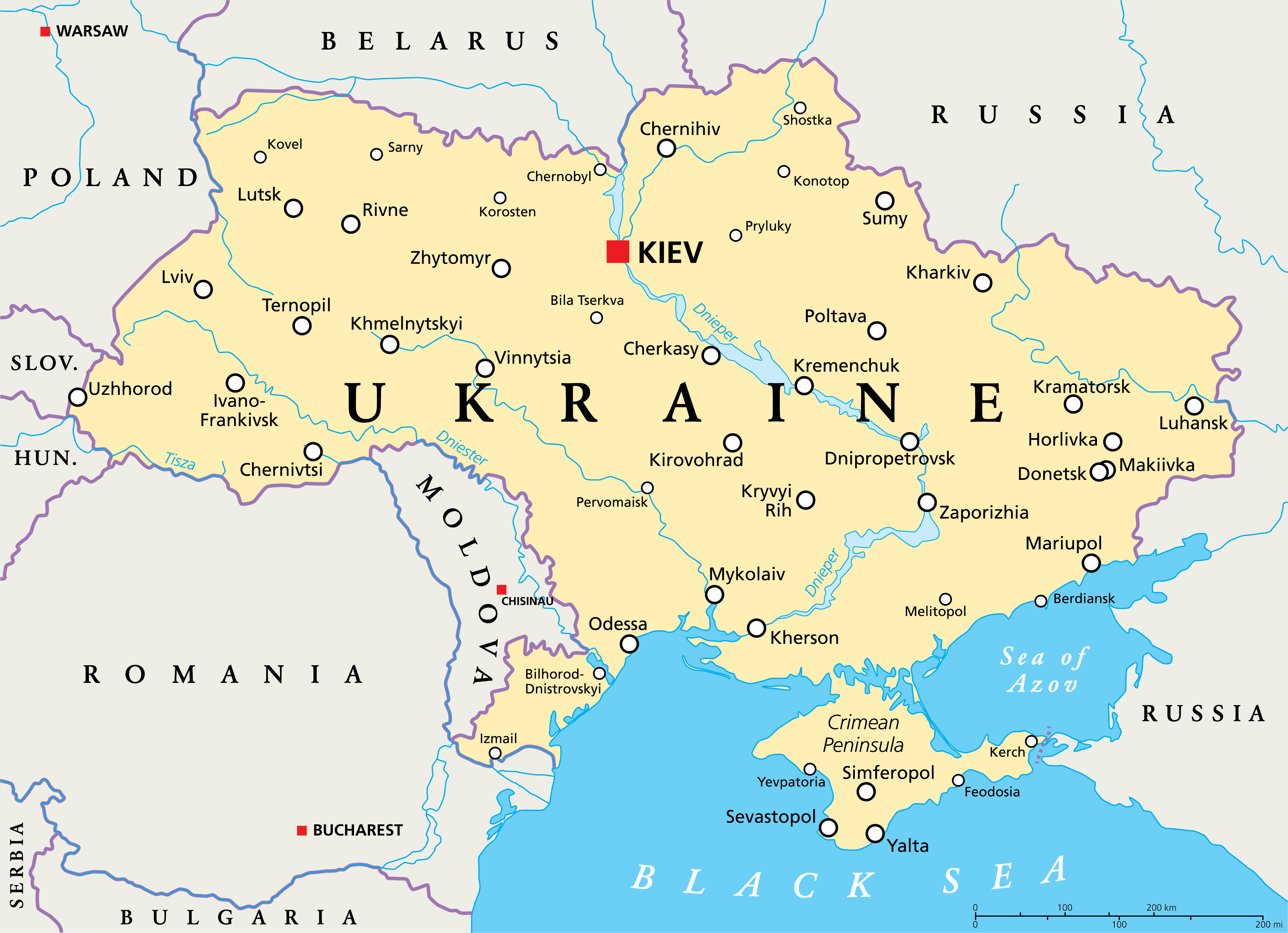 Страны соседи украины. Карта Украины. Политическая карта Украины. Киев на карте Украины. Карта Украины на английском.